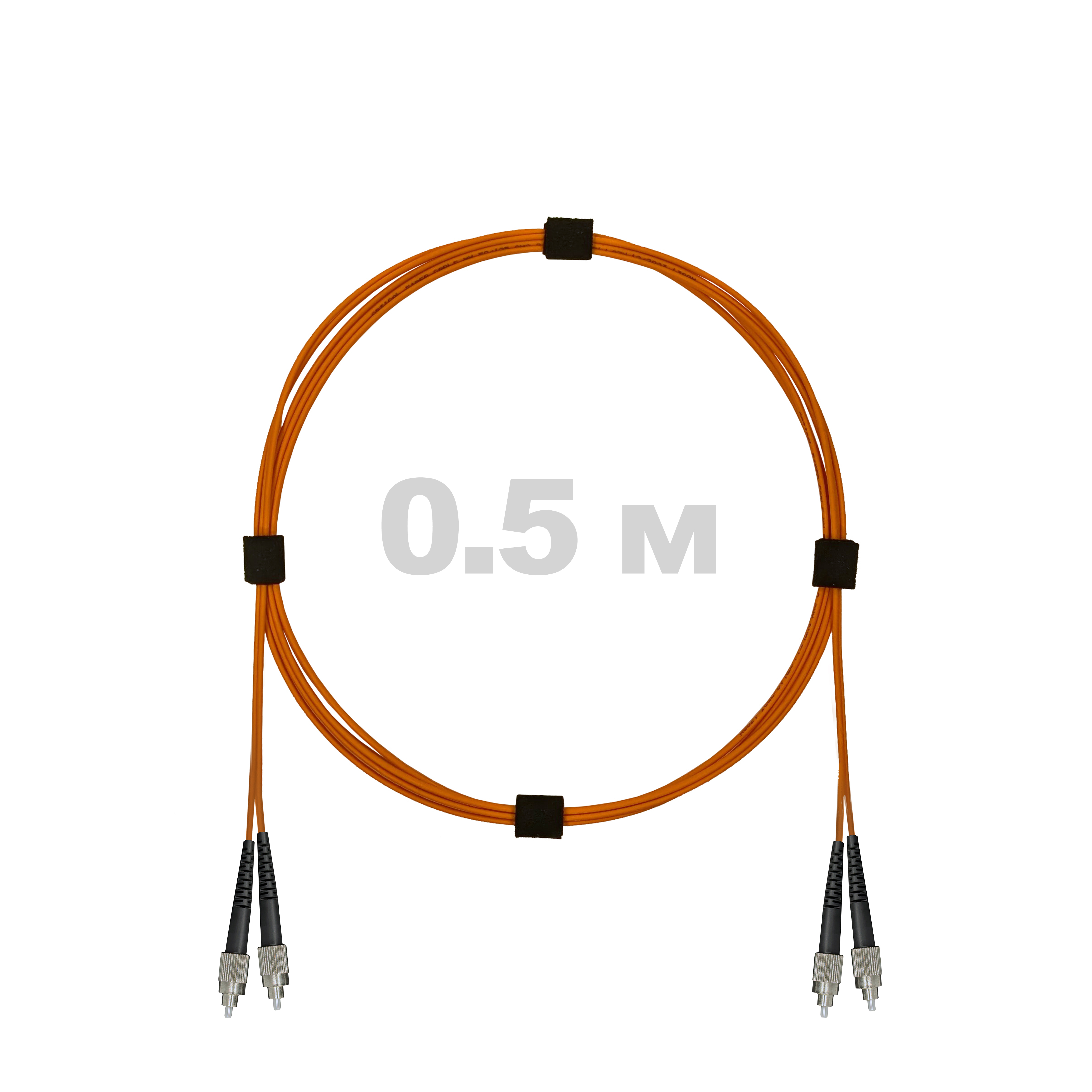 Патч-корд оптический FC/UPC-FC/UPC MM (OM2) 3mm duplex LSZH,  0.5 м.