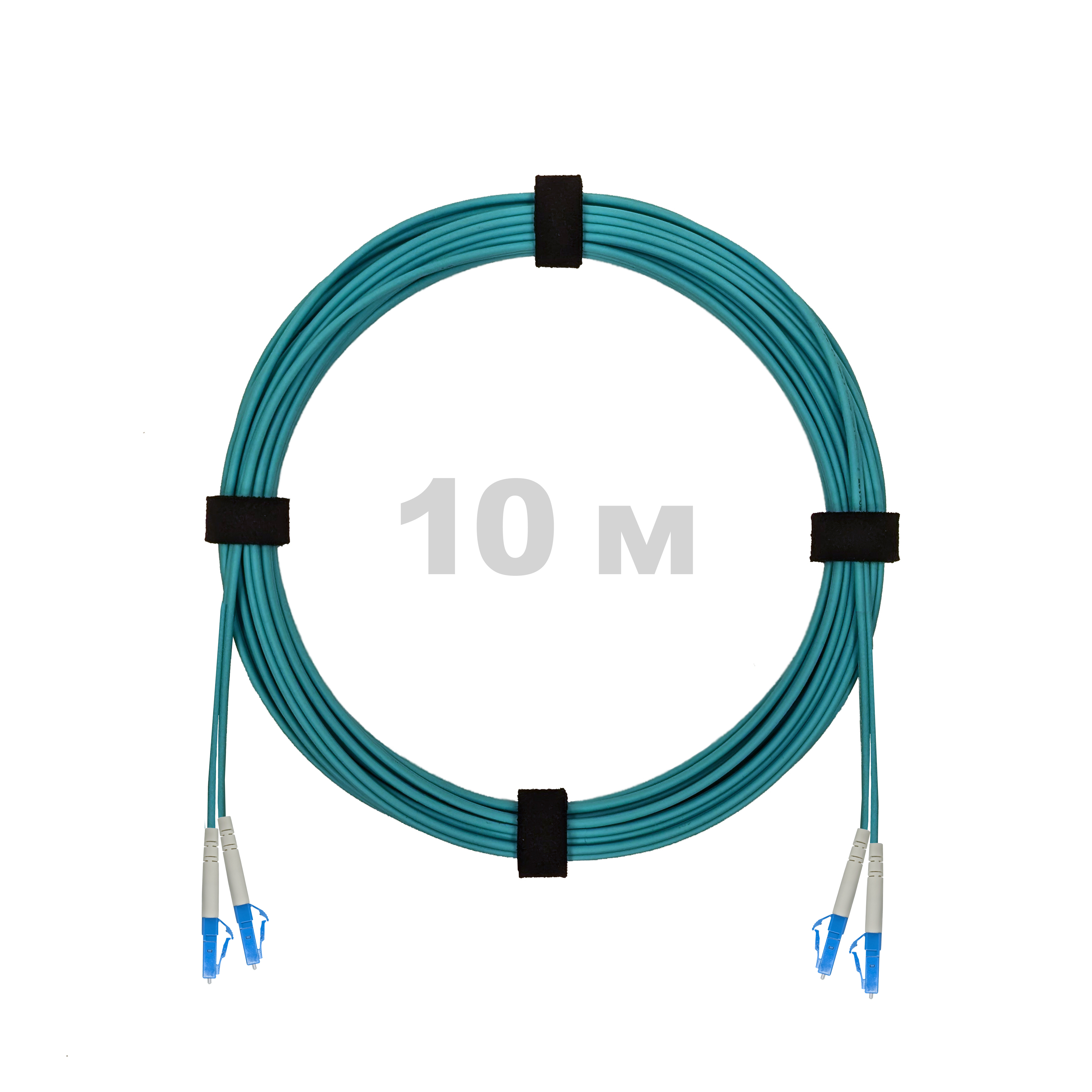 Патч-корд оптический армированный бронированный LC/UPC-LC/UPC MM (OM3) Duplex 3.0mm LSZH, 10 м.