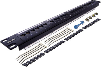 Патч-панель LAN-PPL24U5E 19", 24 порта RJ-45, категория 5e, UTP, 1U, LANMASTER