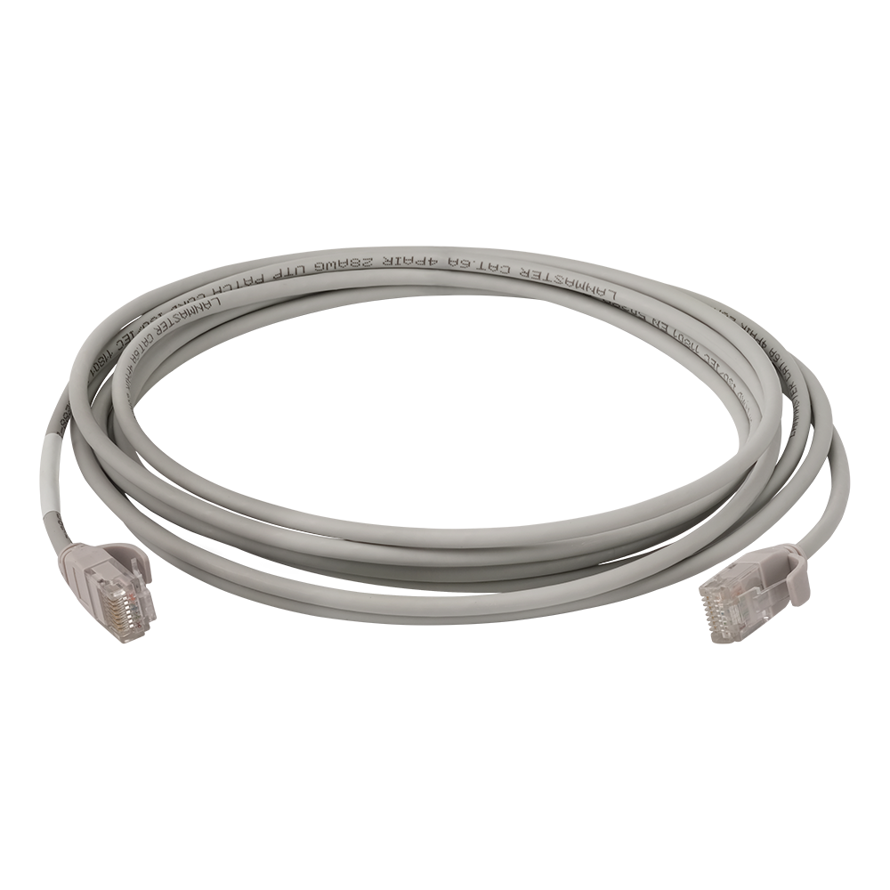 Патч-корд LANMASTER LSZH UTP кат.6A, 28AWG, 0.5 м, серый