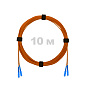 Патч-корд оптический SC/UPC-SC/UPC MM (OM2) 2mm duplex LSZH,  10 м.
