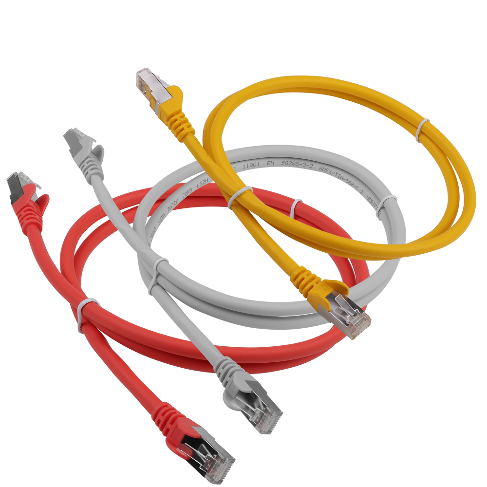 Патч-корд LANMASTER LSZH FTP кат.6A, 10 м, желтый