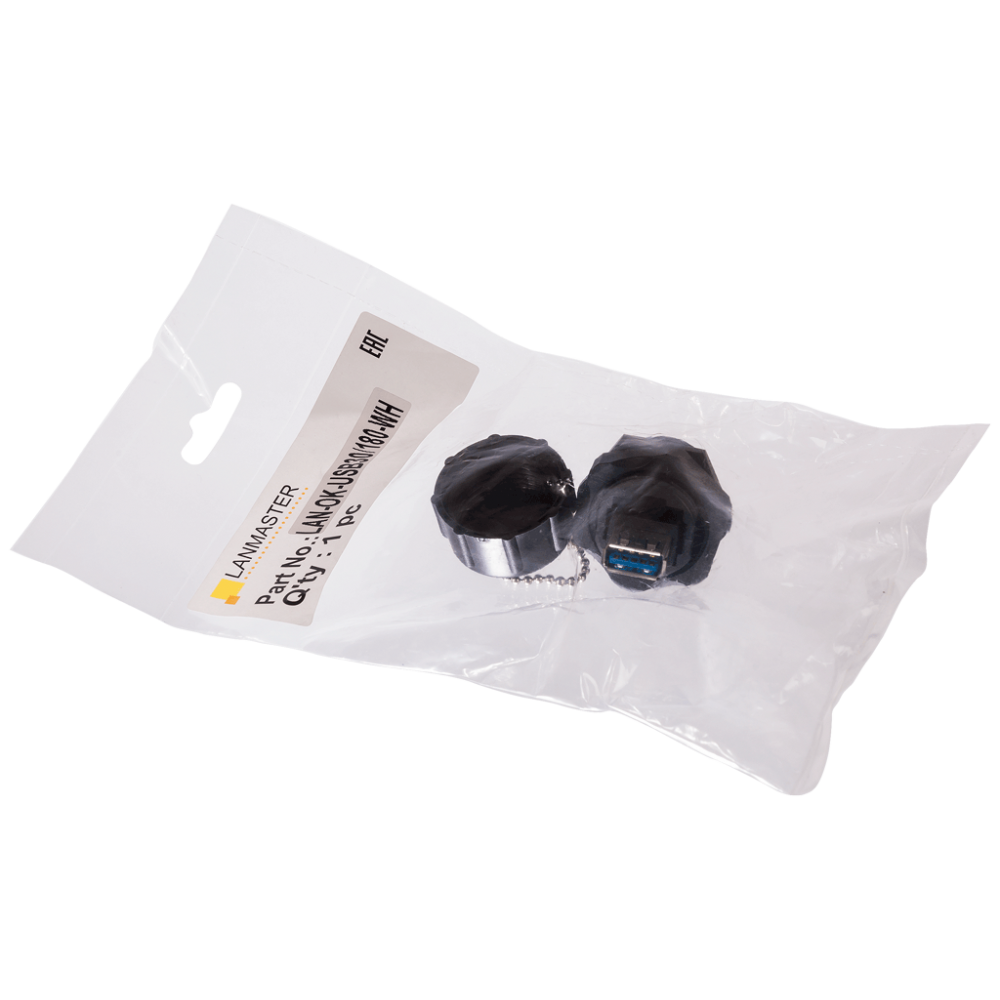 Индустриальный соединительный модуль USB 3.0, IP68, с крышкой__