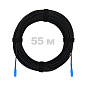 Патч-корд оптический FTTH с выносным силовым элементом, диэлектрик FRP, G.657 LSZH 2SC/UPC, черный 55 м