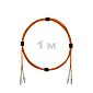 Патч-корд оптический LC/UPC-LC/UPC MM (OM2) 3mm duplex LSZH,  1 м.