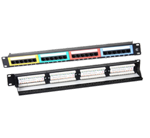 Коммутационная патч панель 19" 1U 24 порта RJ-45 Cat.6