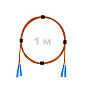 Патч-корд оптический SC/UPC-SC/UPC MM (OM2) 2mm duplex LSZH,  1 м.