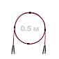 Патч-корд оптический армированный бронированный ST/PC-ST/PC MM (OM4) Duplex 3.0mm LSZH, 0.5 м.