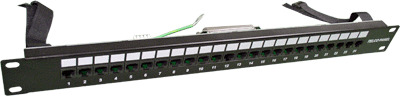 Патч-панель TWT-PP24TLC-45 TELCO, 19", 24 порта RJ-45, 1U, контакты 45,