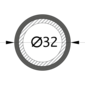 Металлорукав для кабеля Р3-ЦХ-32 (25м/уп)