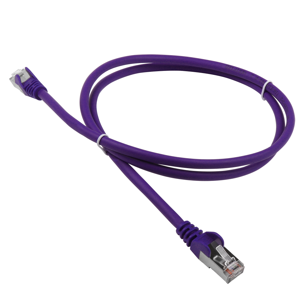 Патч-корд LANMASTER LSZH FTP кат.5e, 10 м, фиолетовый__