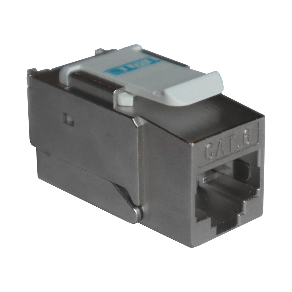 Модуль Keystone RJ45, Cat.6, STP, 90 градусов, белый