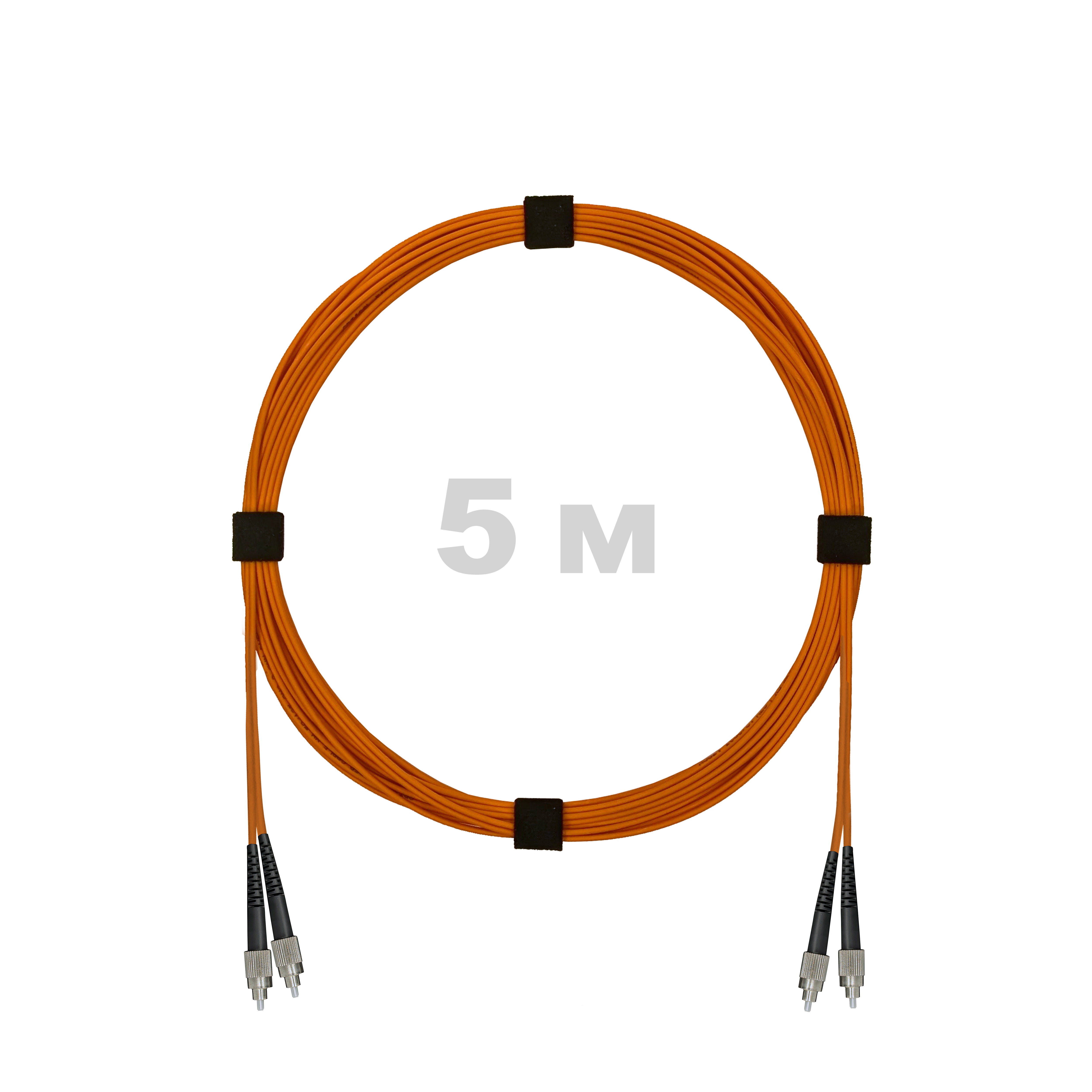 Патч-корд оптический армированный бронированный FC/UPC-FC/UPC MM (OM2) Duplex 2.0mm LSZH, 5 м.