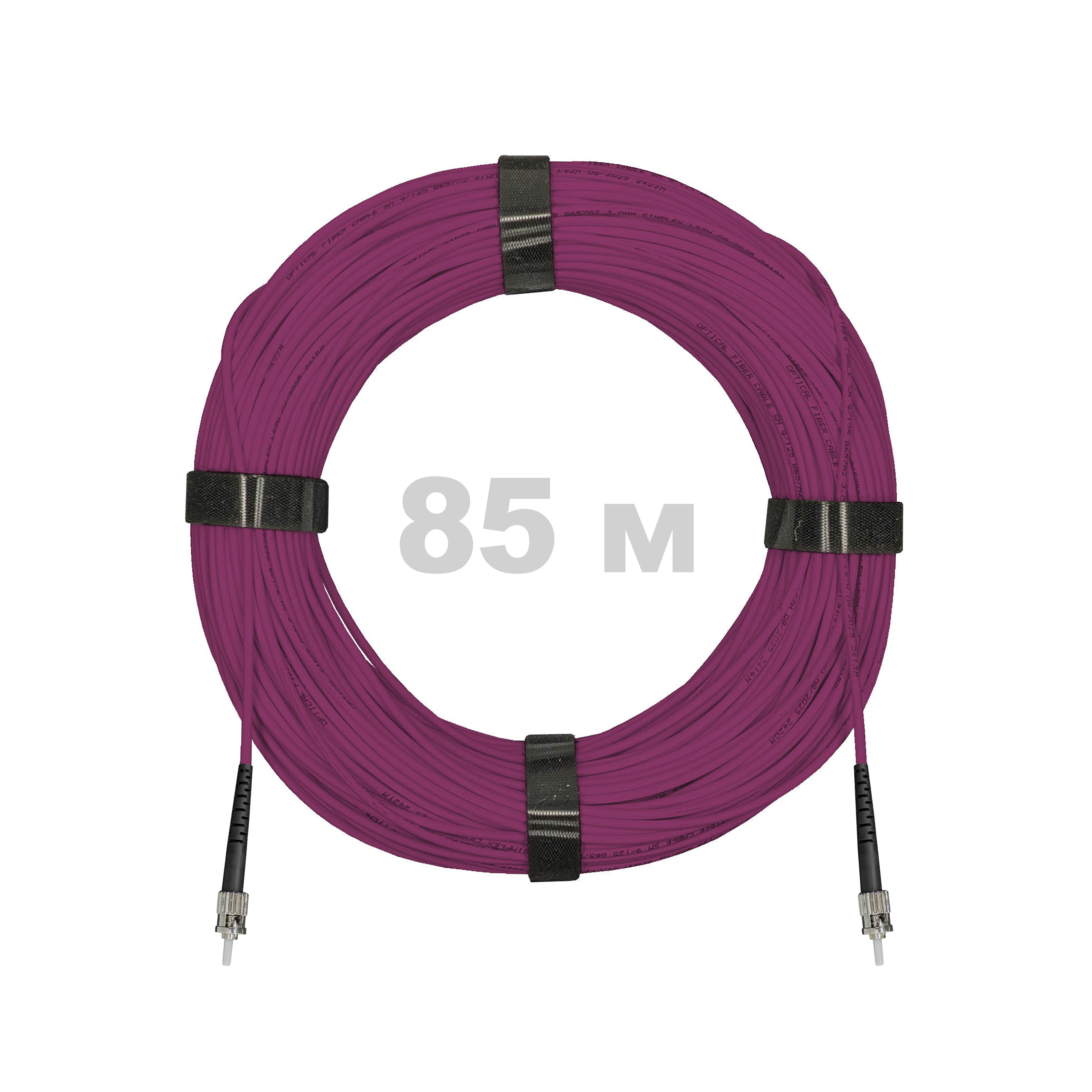 Патч-корд оптический ST/PC-ST/PC MM (OM4) 2mm simplex LSZH,  85 м.
