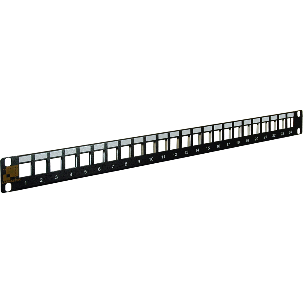 Патч-панель LAN-PPC24OK-STP наборная 19" компактная, экранированная, 24 порта, 0.5U