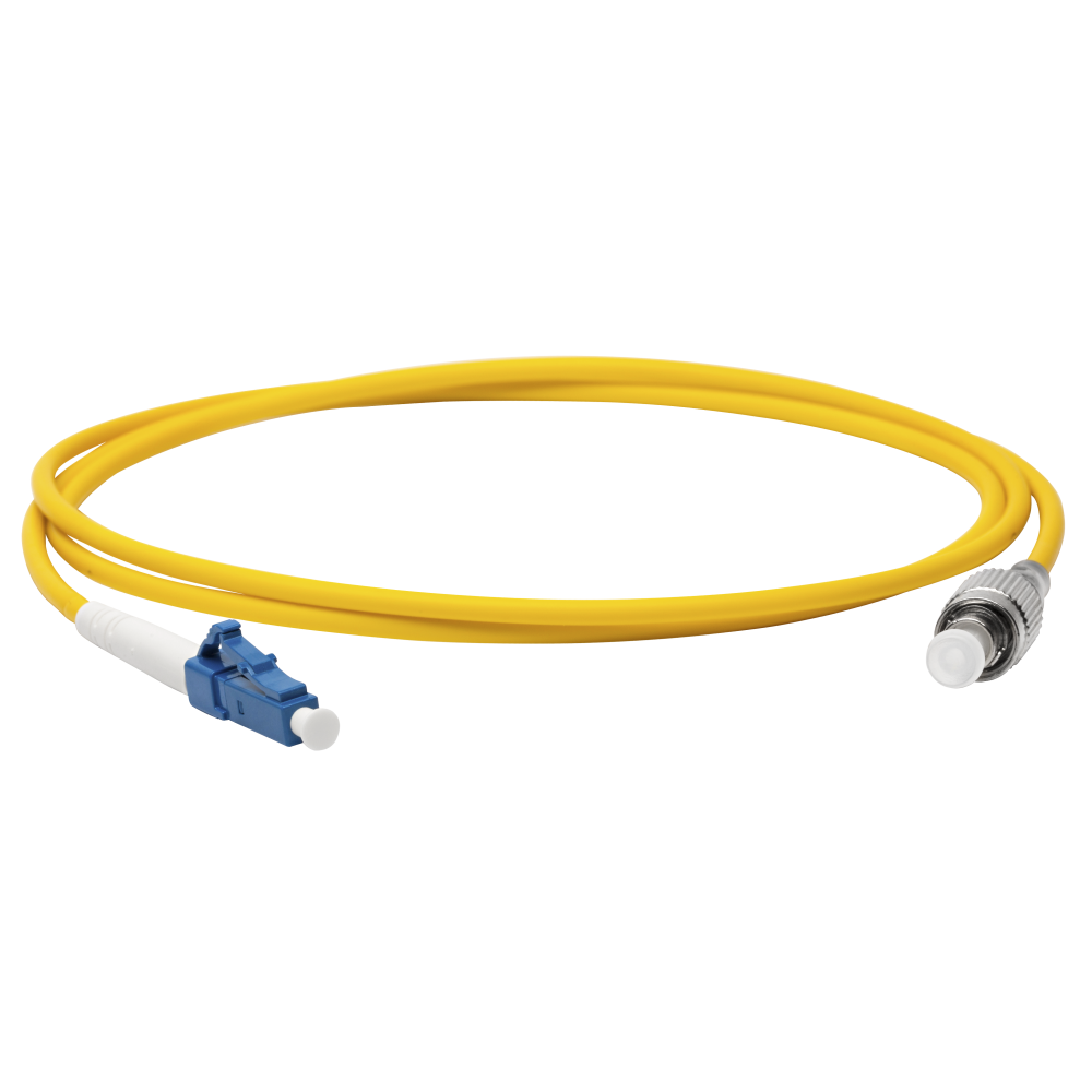 Патч-корд оптический LANMASTER, LSZH, симплексный, LC/UPC-FC/UPC, SM OS2, 3.0 м