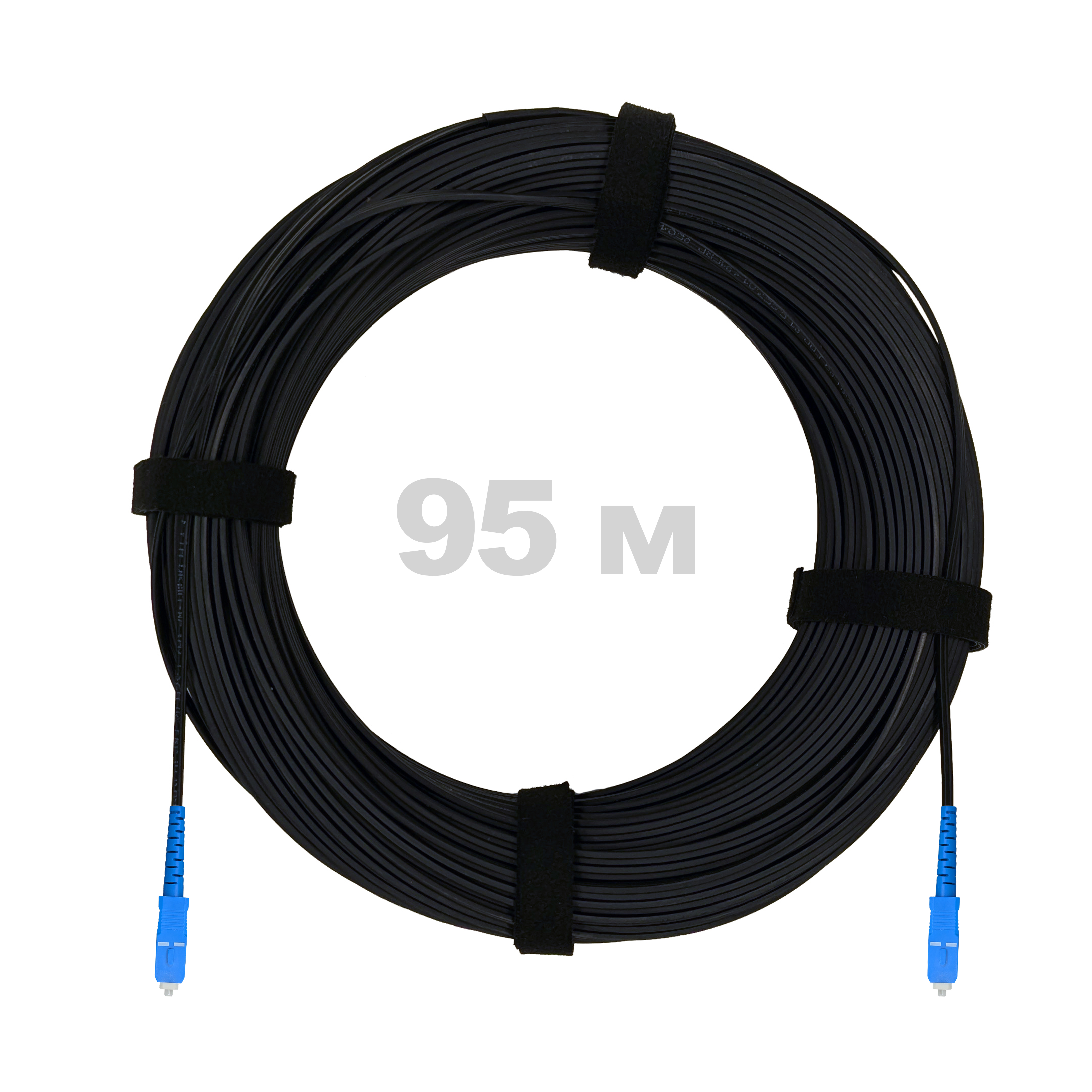 ПКО FTTH 2 проволоки с ВСЭ, проволока, 657 LSZH 2SC/UPC, черный 95 м