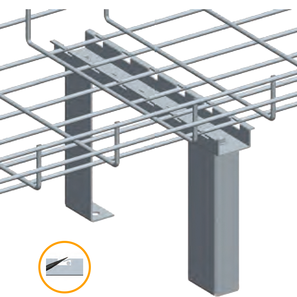 Рама напольная для лотка шириной 300мм__