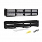 Патч-панель TWT-PP48UTP/6 19", 48 портов RJ-45, категория 6, UTP, 2U,