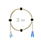 Патч-корд оптический LC/UPC-SC/UPC SM (G657.A1) 2mm DX LSZH 2 м
