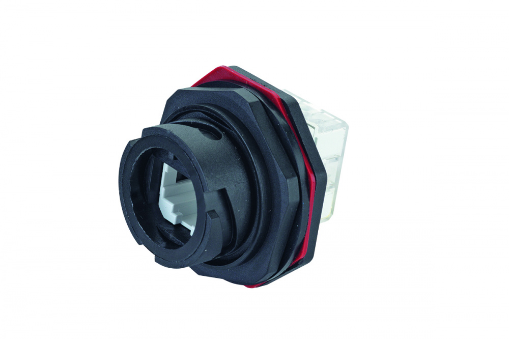 Модуль Industrial категории 5e UTP, крышка, черный