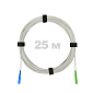 Патч-корд оптический FTTH диэлектрик FRP, G.657 LSZH SC/APC-SC/UPC, белый 25 м