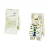 Модуль розеточный, тип Keystone Jack, Cat 5e, UTP, RJ45, Mosaic, Eurolan