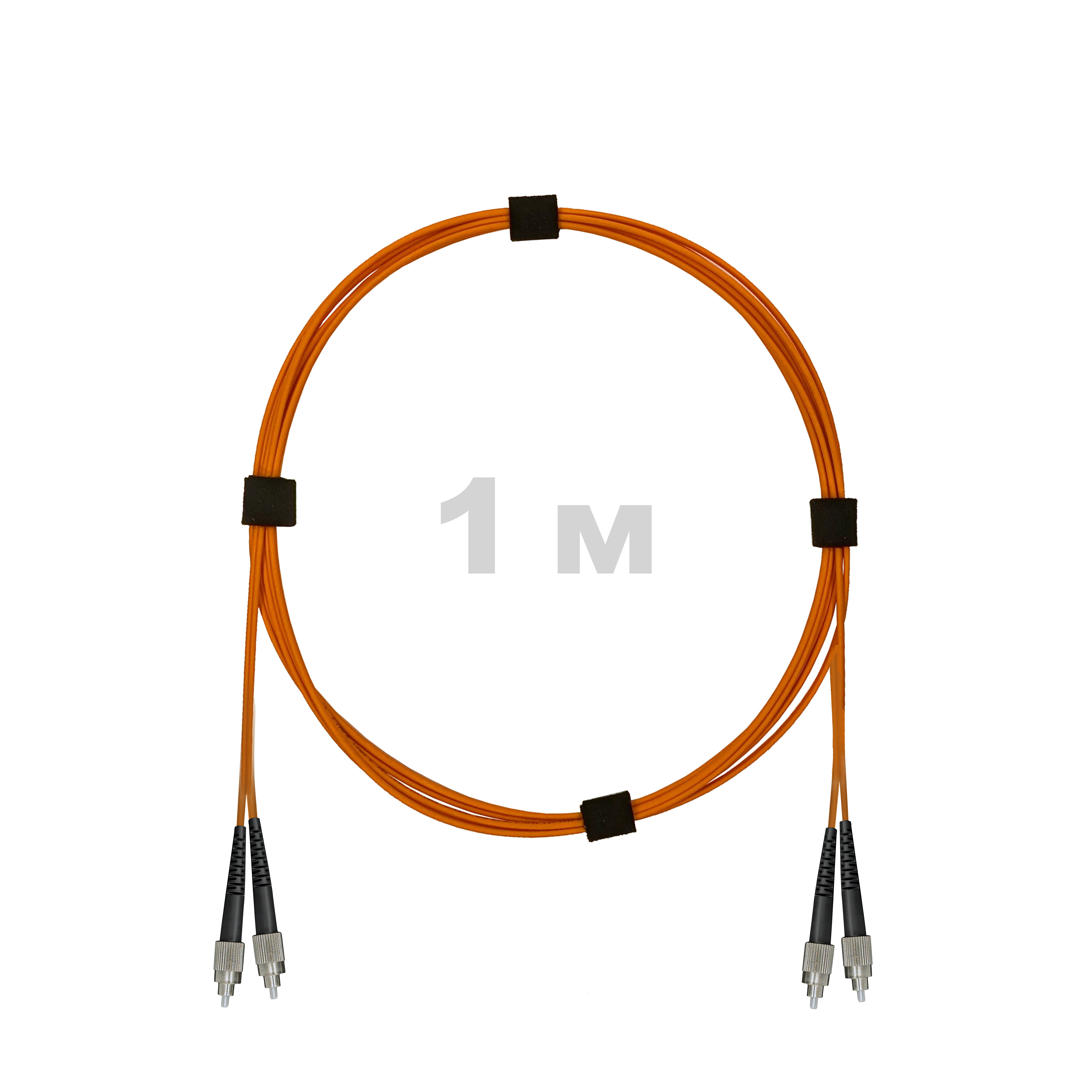 Патч-корд оптический армированный бронированный FC/UPC-FC/UPC MM (OM2) Duplex 3.0mm LSZH, 1 м.