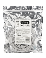 Патч-корд UTP 4 cat.5е, RG45-RG45, 15 м, литой коннектор, 3µ" серый