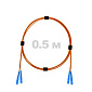 Патч-корд оптический армированный бронированный SC/UPC-SC/UPC MM (OM2) Duplex 3.0mm LSZH, 0.5 м.