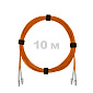 Патч-корд оптический армированный бронированный LC/UPC-LC/UPC MM (OM2) Duplex 3.0mm LSZH, 10 м.
