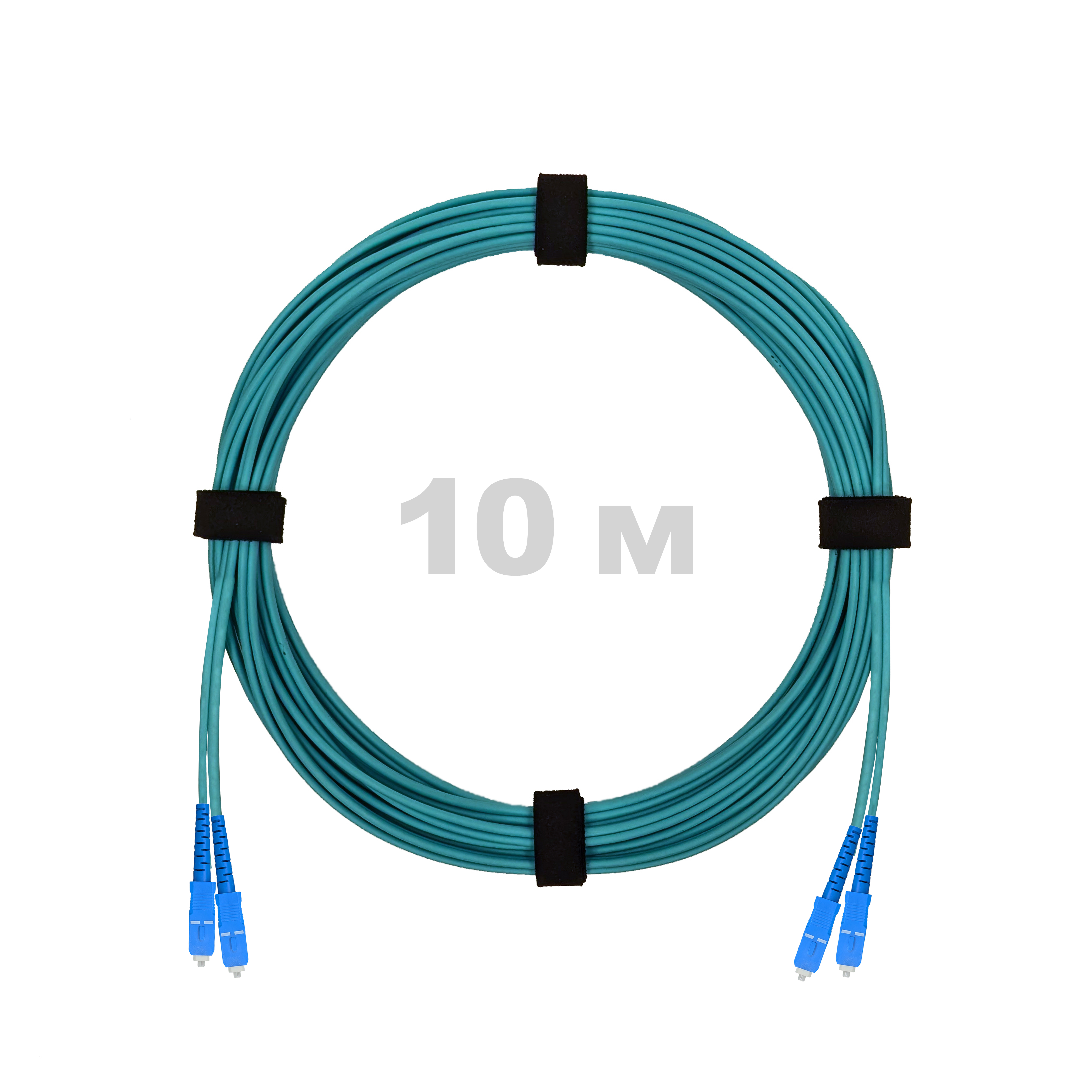 Патч-корд оптический SC/UPC-SC/UPC MM (OM3) 3mm duplex LSZH,  10 м.