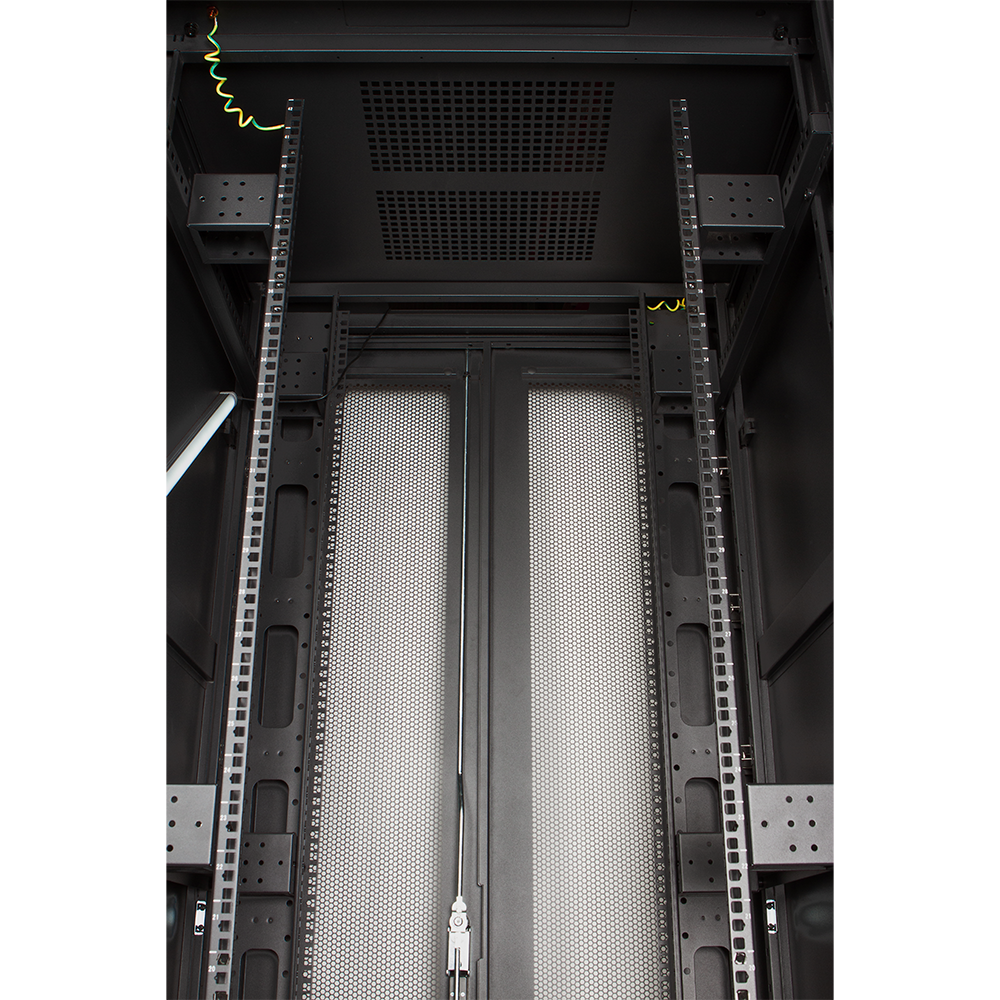 Шкаф 19" Business, 47U 800x1200, черный, передняя дверь стекло, задняя дверь распашная металл__