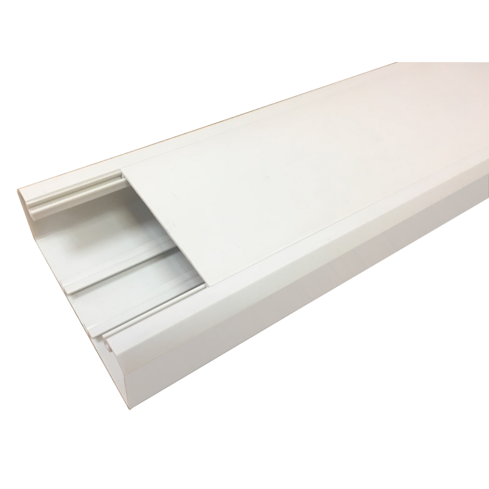 Короб 120х50 мм со съемной перегородкой, 2 метра, белый