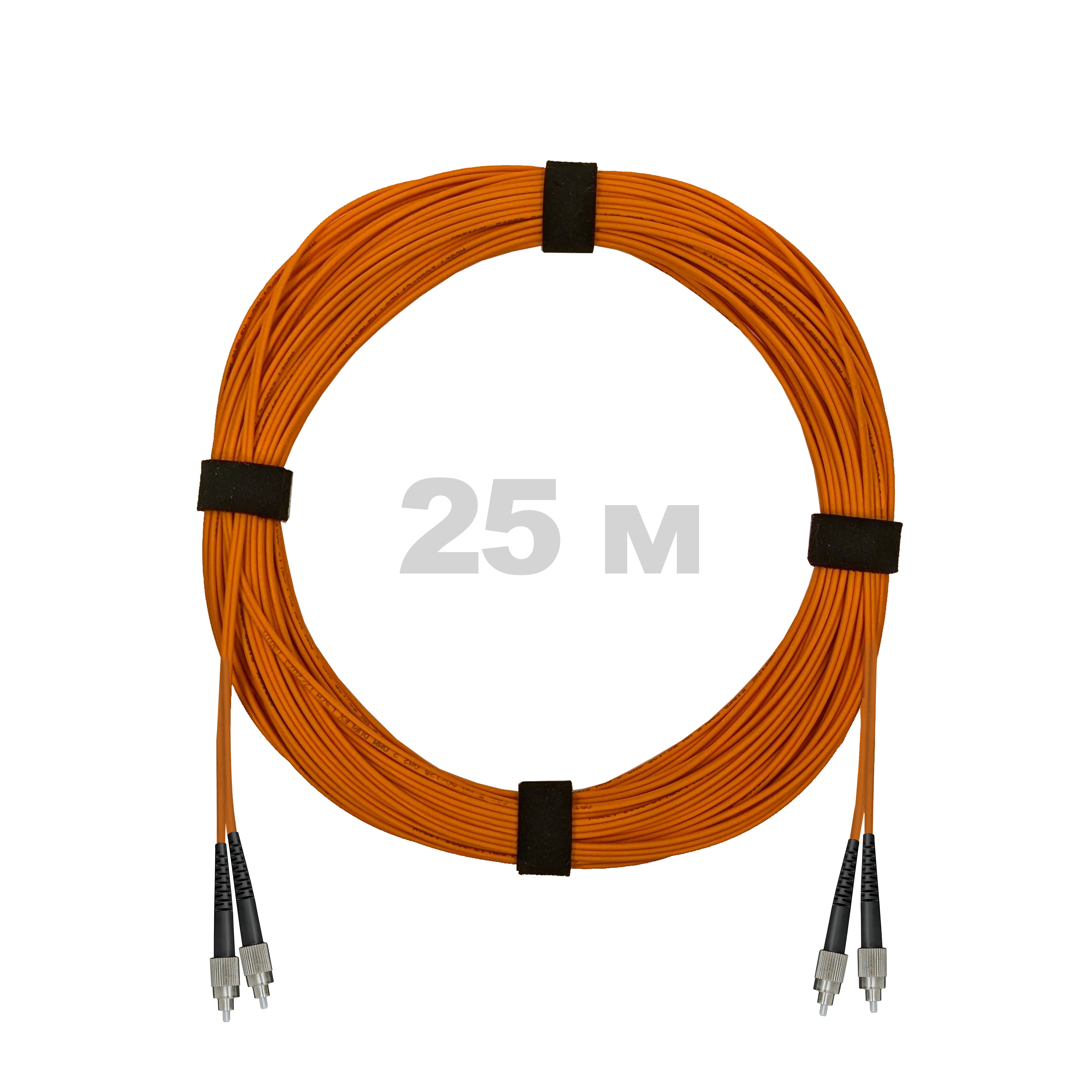 Патч-корд оптический армированный бронированный FC/UPC-FC/UPC MM (OM2) Duplex 2.0mm LSZH, 25 м.