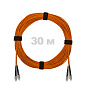 Патч-корд оптический армированный бронированный FC/UPC-FC/UPC MM (OM2) Duplex 3.0mm LSZH, 30 м.