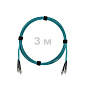 Патч-корд оптический FC/UPC-FC/UPC MM (OM3) 3mm duplex LSZH,  3 м.