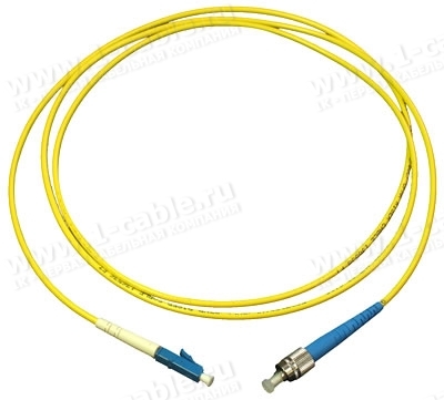 Патч-корд оптический TWT, PVC, симплексный, LC/UPC-FC/UPC, SM OS2, 1.0 м