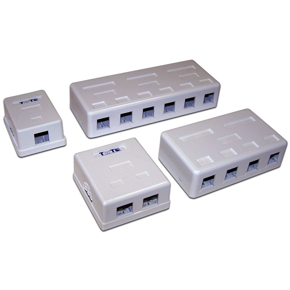 Настенная коробка 4 порта для Keystone