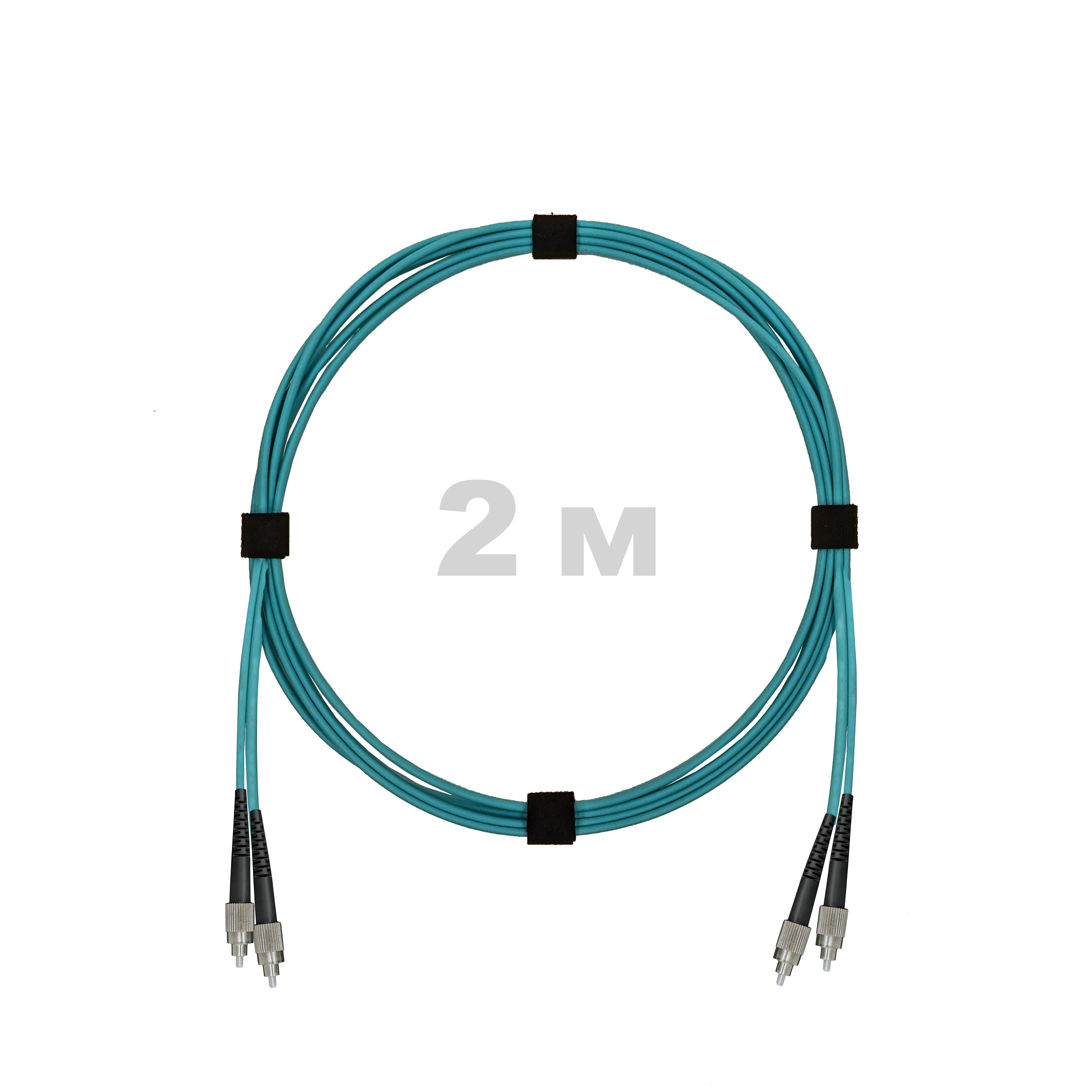 Патч-корд оптический армированный бронированный FC/UPC-FC/UPC MM (OM3) Duplex 2.0mm LSZH, 2 м.