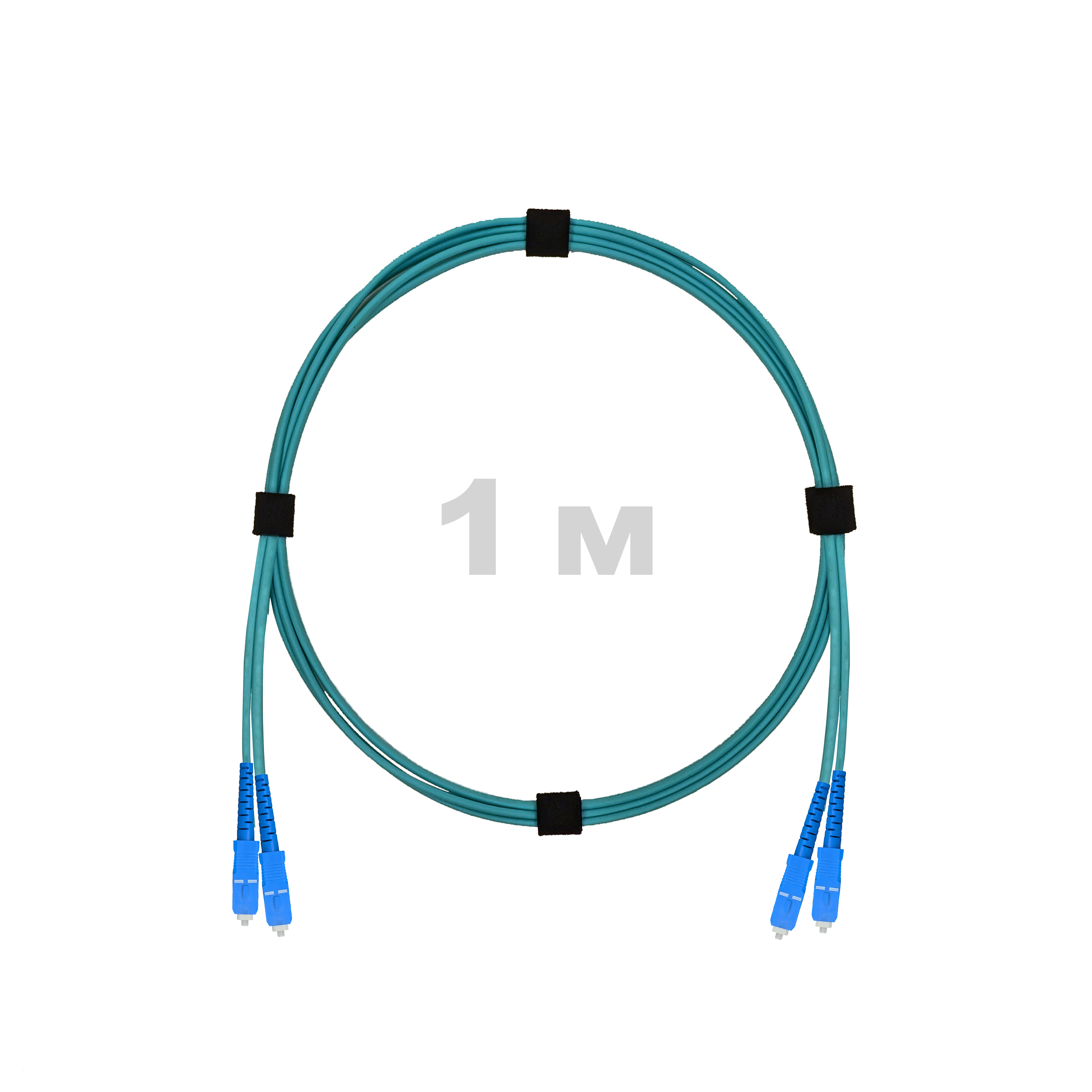 Патч-корд оптический SC/UPC-SC/UPC MM (OM3) 3mm duplex LSZH,  1 м.
