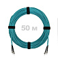 Патч-корд оптический ST/PC-ST/PC MM (OM3) 2mm duplex LSZH,  50 м.