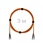 Патч-корд оптический армированный бронированный FC/UPC-FC/UPC MM (OM2) Duplex 2.0mm LSZH, 3 м.