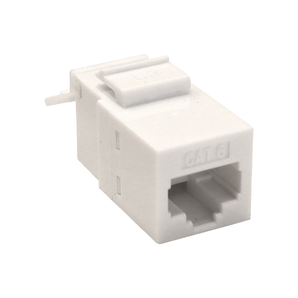 Повторитель портов RJ-45, неэкранированный, кат.6, формата Keystone, белый__