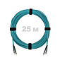 Патч-корд оптический ST/PC-ST/PC MM (OM3) 2mm duplex LSZH,  25 м.