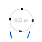 Патч-корд оптический SC/UPC-SC/UPC SM (G657.A1) 3mm SX LSZH 0,5 м
