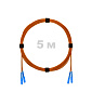 Патч-корд оптический SC/UPC-SC/UPC MM (OM2) 3mm duplex LSZH,  5 м.