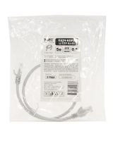 Патч-корд UTP 4 cat.5е, RG45-RG45, 0,5 м, литой коннектор, серый