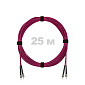 Патч-корд оптический ST/PC-ST/PC MM (OM4) 3mm duplex LSZH,  25 м.