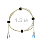 Патч-корд оптический LC/UPC-LC/UPC SM (G652D) 2mm DX LSZH 1,5 м